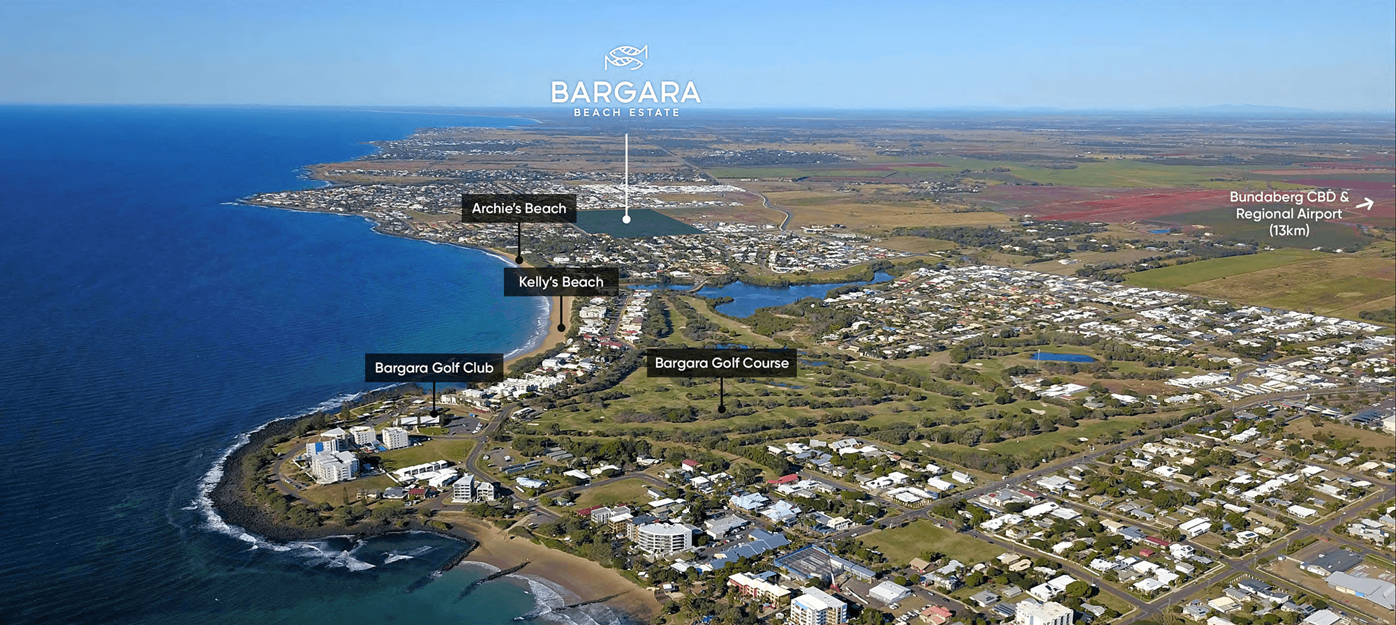Bargara Beach Estate Location Aerial
